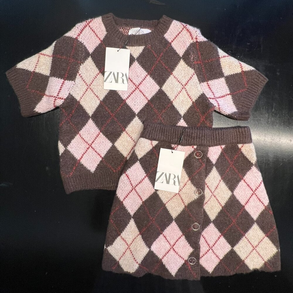Girl's Zara Sweater and Skirt Set - NWT